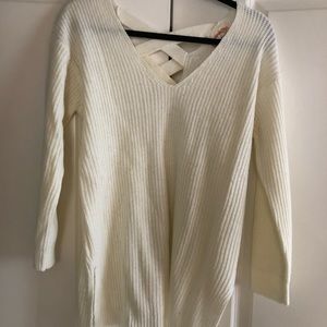 Cross Back Tunic Sweater